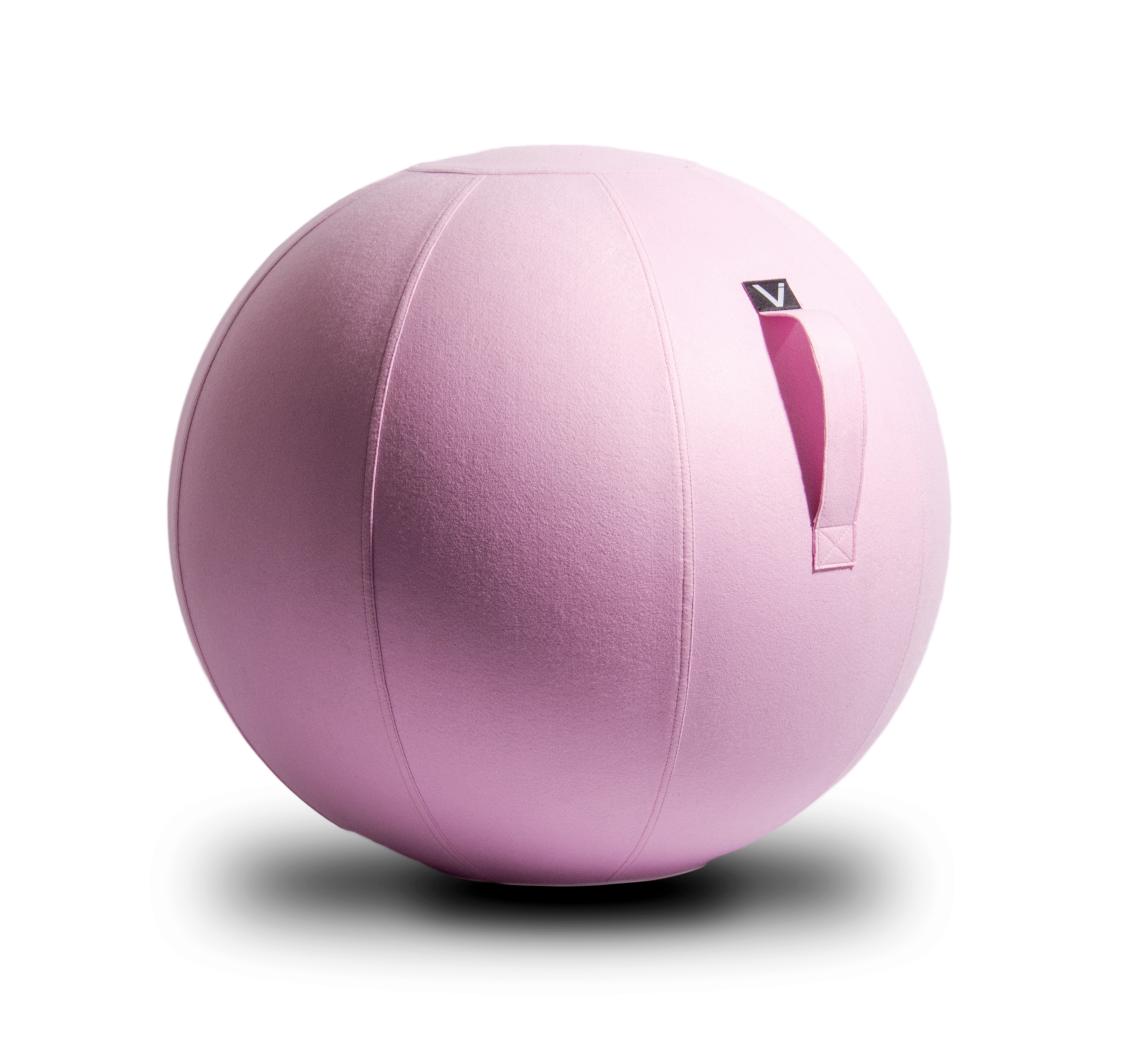Luno Standard Classic Series Felt Sitting Ball Chair With Handle Bcrf Pink